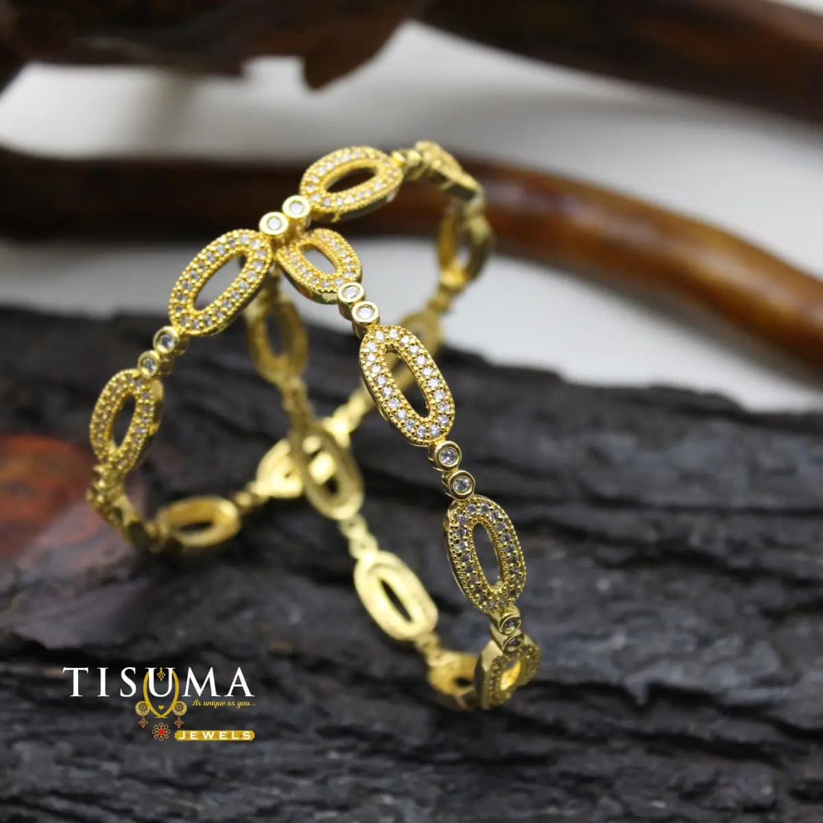 Micro Gold Open Oval Link